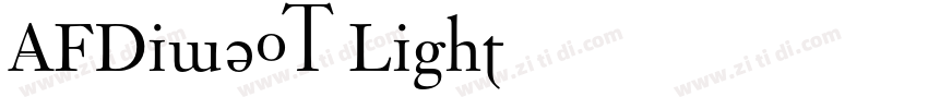 AFDiwaOT Light字体转换